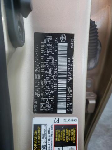 Photo 10 from auction – 2012 TOYOTA CAMRY BASE with VIN 4T1BF1FK9CU137064
