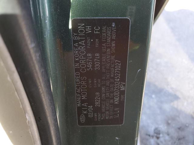 Photo 10 from auction – 2004 KIA SORENTO EX with VIN KNDJD733245271027