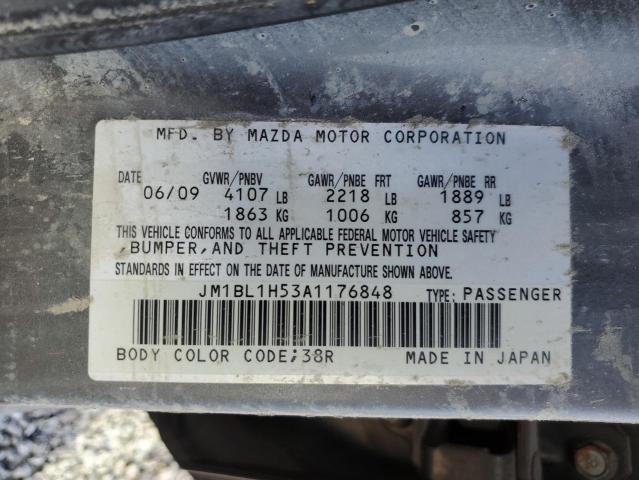 Photo 10 from auction – 2010 MAZDA 3 S with VIN JM1BL1H53A1176848