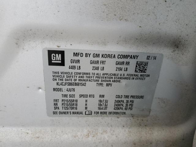 Photo 10 from auction – 2014 BUICK ENCORE CON with VIN KL4CJFSB6EB681542