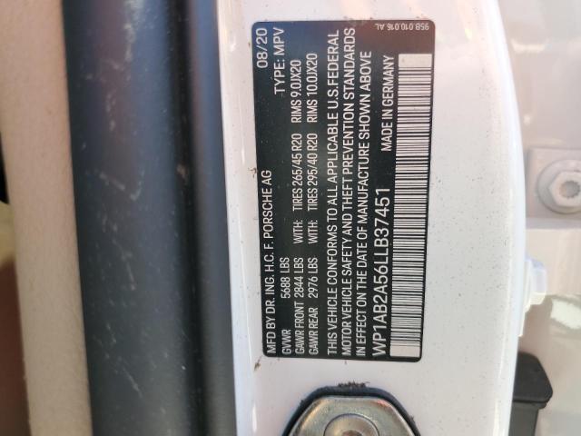 Photo 10 from auction – 2020 PORSCHE MACAN S with VIN WP1AB2A56LLB37451