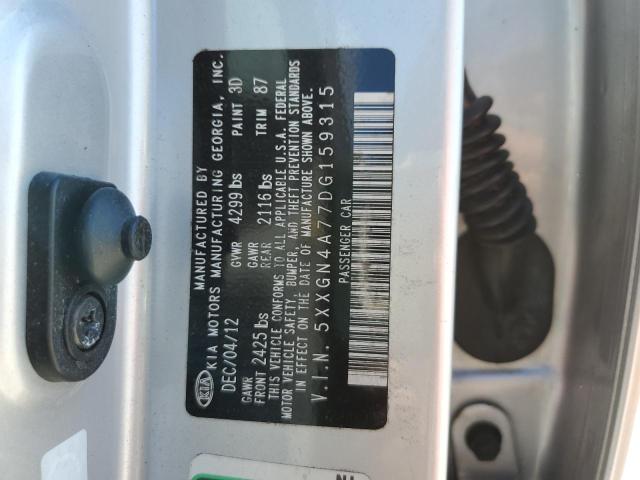 Photo 10 from auction – 2013 KIA OPTIMA EX with VIN 5XXGN4A77DG159315