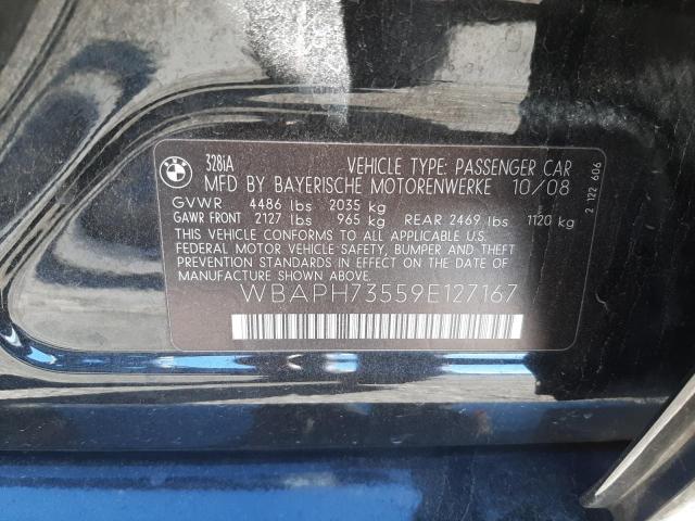 Photo 10 from auction – 2009 BMW 328 I with VIN WBAPH73559E127167