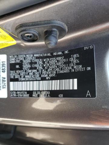 Photo 10 from auction – 2013 TOYOTA SIENNA LE with VIN 5TDKK3DC5DS327666
