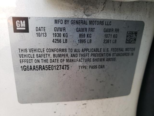 Photo 10 from auction – 2014 CADILLAC ATS with VIN 1G6AA5RA5E0127475