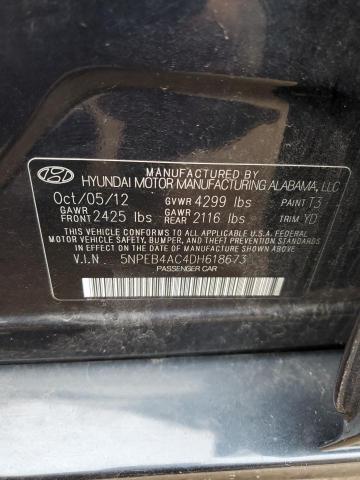 Photo 10 from auction – 2013 HYUNDAI SONATA GLS with VIN 5NPEB4AC4DH618673