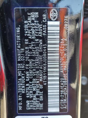 Photo 10 from auction – 2018 TOYOTA CAMRY L with VIN 4T1B11HK8JU080445