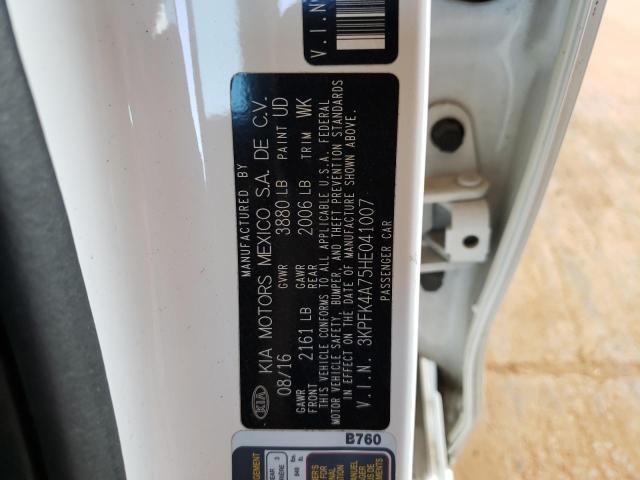 Photo 10 from auction – 2017 KIA FORTE LX with VIN 3KPFK4A75HE041007