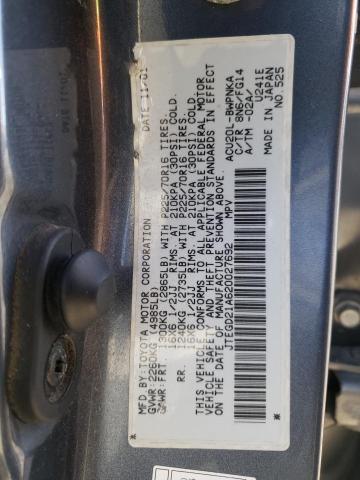 Photo 10 from auction – 2002 TOYOTA HIGHLANDER with VIN JTEGD21A620027692