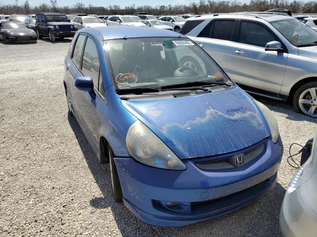 HONDA FIT S 2007 with VIN JHMGD386X7S001554 - Photo from auction
