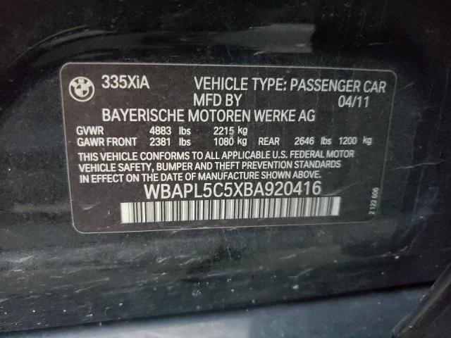 Foto 10 de la subasta – 2011 BMW 335 XI con VIN WBAPL5C5XBA920416
