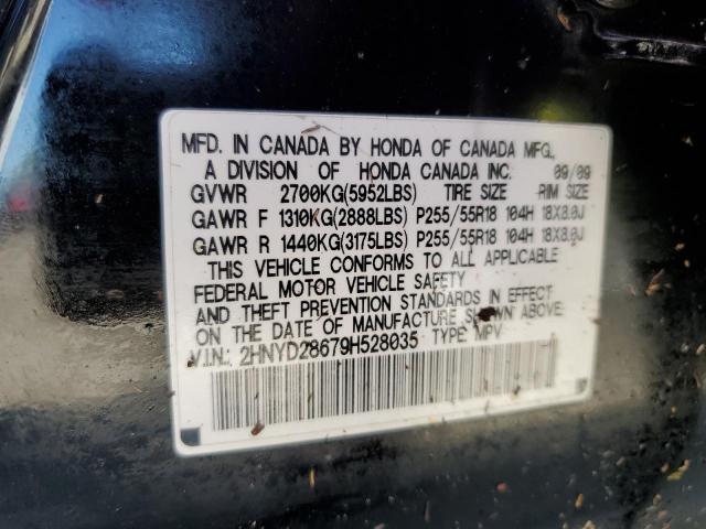 Photo 10 from auction – 2009 ACURA MDX TECHNO with VIN 2HNYD28679H528035