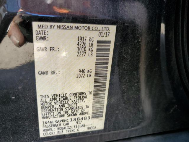 Photo 10 from auction – 2017 NISSAN ALTIMA with VIN 1N4AL3AP6HC188483