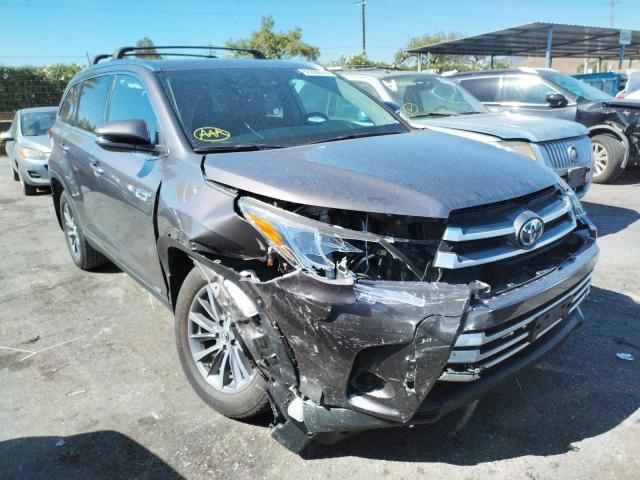 TOYOTA HIGHLANDER 2019 with VIN 5TDJGRFH9KS065611 - Photo from auction