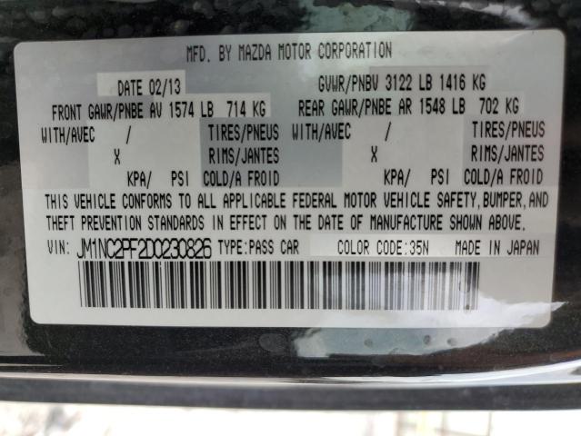 Photo 10 from auction – 2013 MAZDA MX-5 MIATA with VIN JM1NC2PF2D0230826