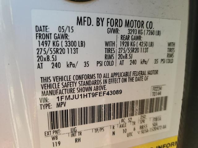 Foto 10 de la subasta – 2015 FORD EXPEDITION con VIN 1FMJU1HT9FEF43089