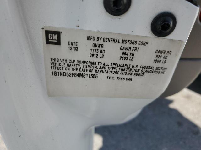Photo 10 from auction – 2004 CHEVROLET CLASSIC with VIN 1G1ND52F84M611555