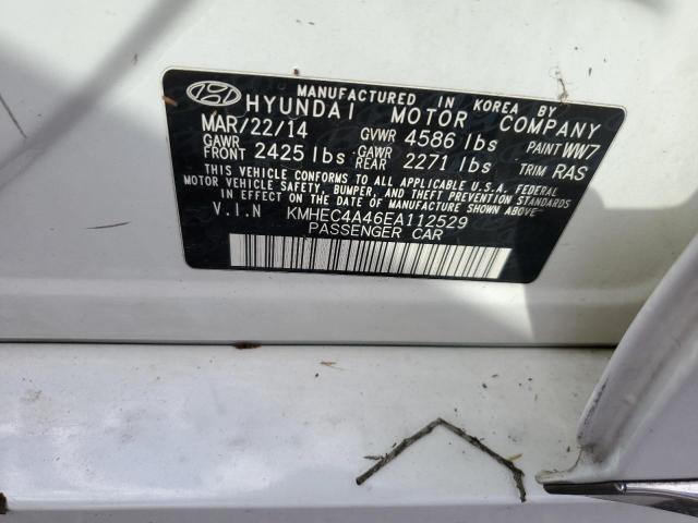 Photo 10 from auction – 2014 HYUNDAI SONATA HYB with VIN KMHEC4A46EA112529