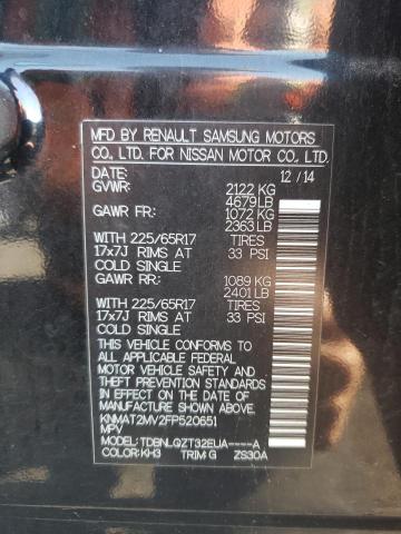 Photo 10 from auction – 2015 NISSAN ROGUE S with VIN KNMAT2MV2FP520651