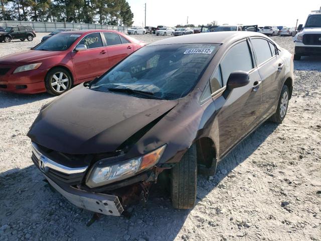 Photo 2 from auction – 2012 HONDA CIVIC LX with VIN 2HGFB2F57CH572719