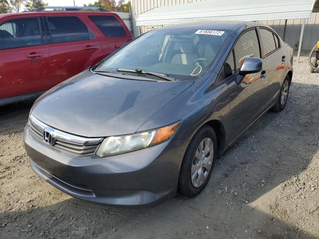 Photo 2 from auction – 2012 HONDA CIVIC LX with VIN 19XFB2F56CE021482