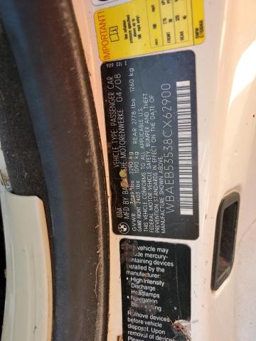 Photo 10 from auction – 2008 BMW 650 I with VIN WBAEB53538CX62900