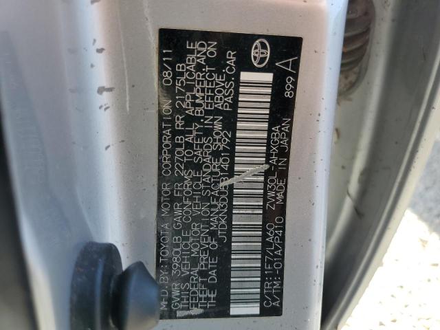 Photo 10 from auction – 2011 TOYOTA PRIUS with VIN JTDKN3DU5B1401792