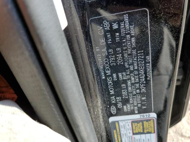 Photo 10 from auction – 2019 KIA FORTE FE with VIN 3KPF24AD4KE027211