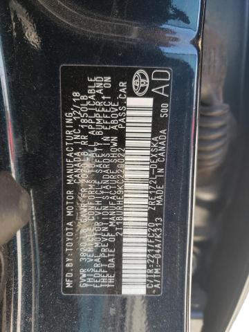 Photo 10 from auction – 2019 TOYOTA COROLLA L with VIN 2T1BURHE9KC220022