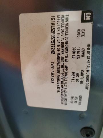 Photo 10 from auction – 2005 CHEVROLET COBALT LS with VIN 1G1AL52F057577242