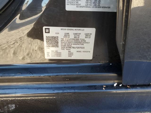 Photo 10 from auction – 2020 CHEVROLET SILVERADO with VIN 1GC4YRE76LF207515