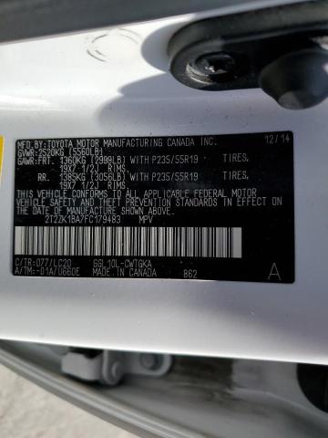 Photo 10 from auction – 2015 LEXUS RX 350 with VIN 2T2ZK1BA7FC179483