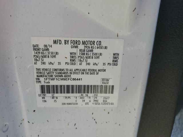 Photo 10 from auction – 2014 FORD F150 with VIN 1FTMF1CM9EFC86441