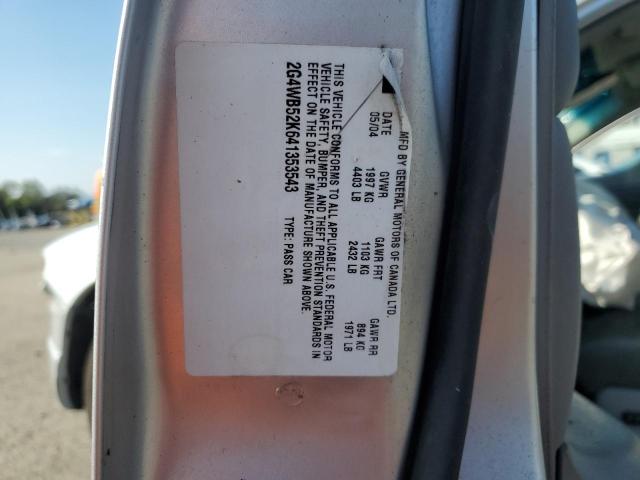 Photo 10 from auction – 2004 BUICK REGAL LS with VIN 2G4WB52K641353543
