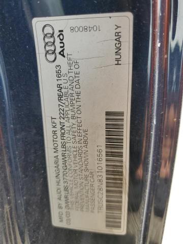 Photo 10 from auction – 2003 AUDI TT with VIN TRUSC28N831016561