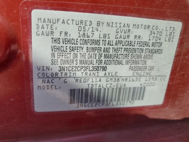 Photo 10 from auction – 2015 NISSAN VERSA NOTE with VIN 3N1CE2CP3FL350790