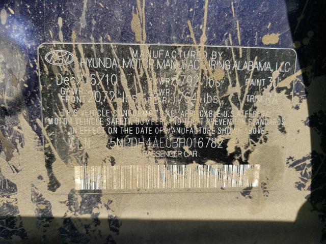 Photo 10 from auction – 2011 HYUNDAI ELANTRA GL with VIN 5NPDH4AE0BH016782