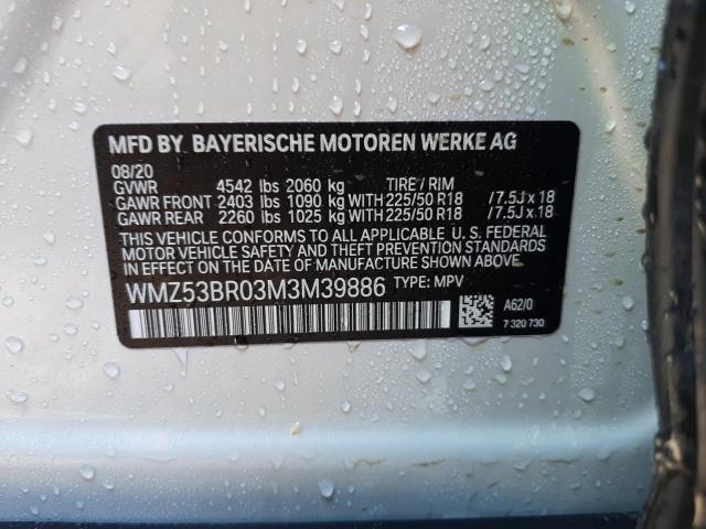 Photo 10 from auction – 2021 MINI COOPER S C with VIN WMZ53BR03M3M39886