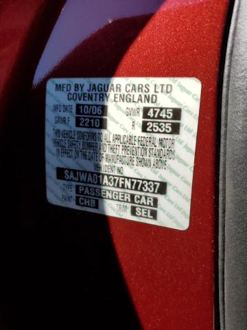 Photo 10 from auction – 2007 JAGUAR S-TYPE with VIN SAJWA01A37FN77337