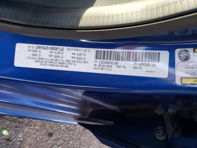 Photo 10 from auction – 2012 DODGE AVENGER SE with VIN 1C3CDZAB0CN311266