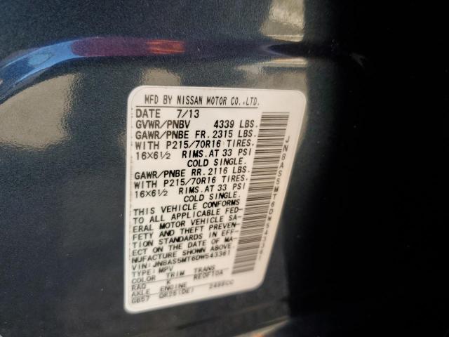 Photo 10 from auction – 2013 NISSAN ROGUE S with VIN JN8AS5MT6DW543361