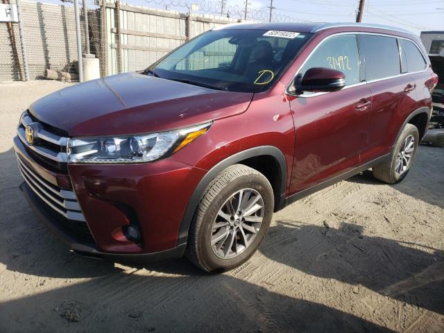 Photo 2 from auction – 2019 TOYOTA HIGHLANDER with VIN 5TDKZRFH3KS335091