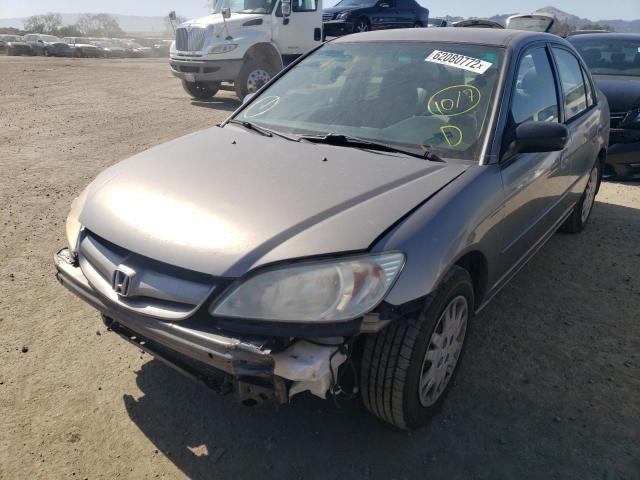 Photo 2 from auction – 2005 HONDA CIVIC LX with VIN JHMES16595S007113