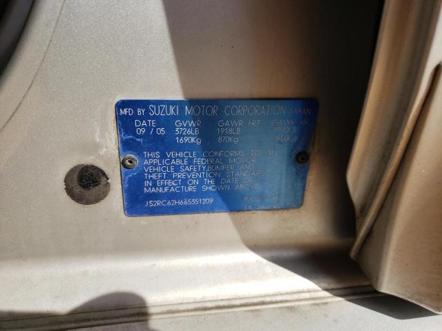 Photo 10 from auction – 2006 SUZUKI AERIO with VIN JS2RC62H665351209
