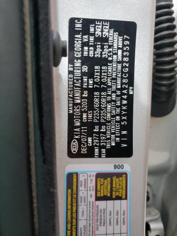 Photo 10 from auction – 2012 KIA SORENTO SX with VIN 5XYKW4A28CG283597