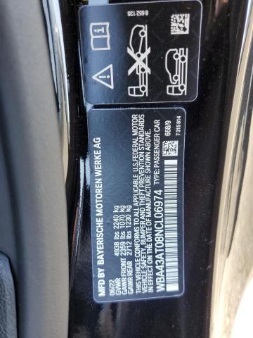 Photo 10 from auction – 2022 BMW 430XI with VIN WBA43AT08NCL06974