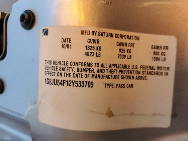 Photo 10 from auction – 2002 SATURN L200 with VIN 1G8JU54F12Y533705