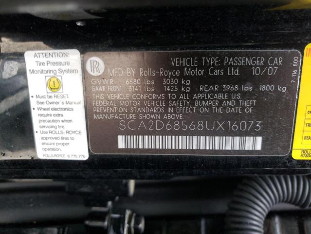 Photo 10 from auction – 2008 ROLLS-ROYCE PHANTOM DR with VIN SCA2D68568UX16073