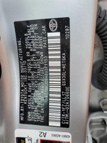 Photo 10 from auction – 2011 TOYOTA AVALON BAS with VIN 4T1BK3DB4BU371153