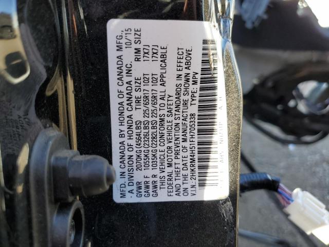 Photo 10 from auction – 2015 HONDA CRV with VIN 2HKRM4H51FH705338